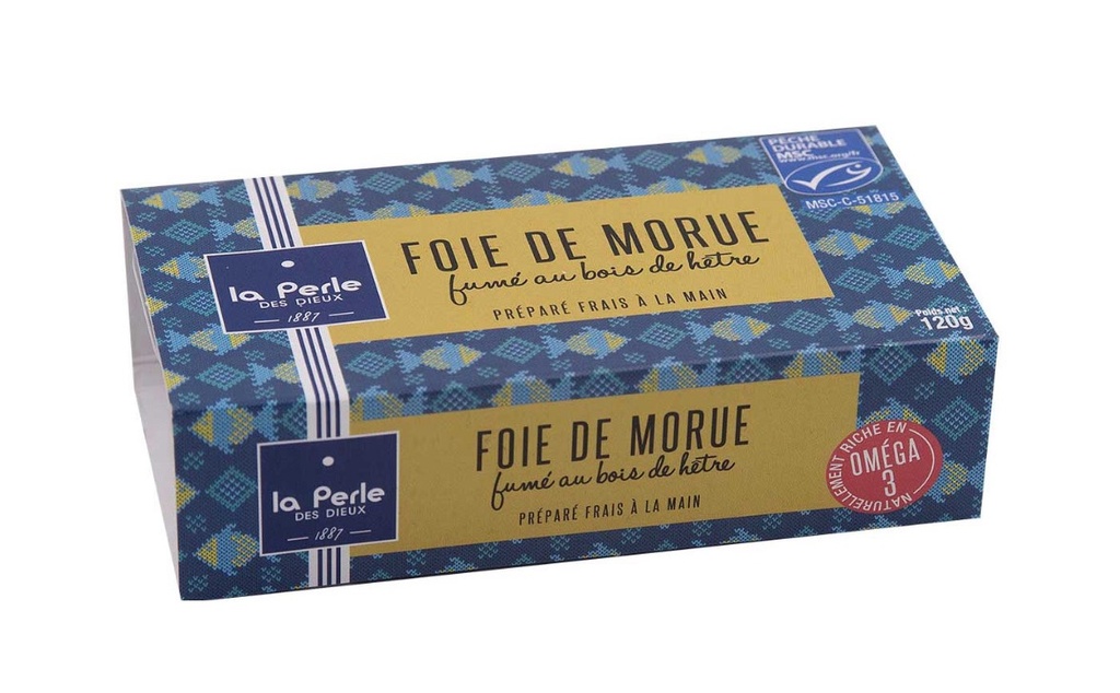 Perle des Dieux - Foie de morue | Foie de Morue | Fumé au bois de hêtre